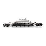 Rear Carbon fiber diffuser - High Gloss / Hochglanz Carbon Diffuser Akrapovic mit ABE passend für BMW M5 F90