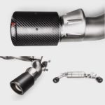 Akrapovic Slip-On Line (TITAN) passend für BMW F20 F21 M140i (mit OPF) inkl. Carbon Endrohre
