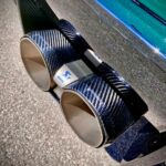 Akrapovic SLIPON TITAN Abgasanlage passend für BMW M3 G80 G81  / M4 G82 G83 COMPETITION mit OPF ( inkl. Carbon Endrohre Ihrer Wahl )