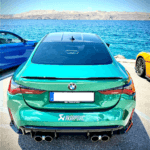 Akrapovic SLIPON TITAN Abgasanlage passend für BMW M3 G80 G81  / M4 G82 G83 COMPETITION mit OPF ( inkl. Carbon Endrohre Ihrer Wahl )